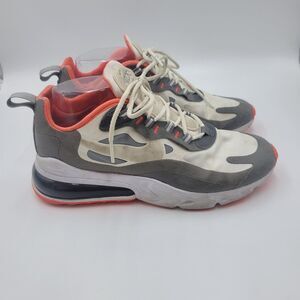 Nike Men's Air Max 270 React Running Shoes Athletic Sneakers Size 7 White Gray